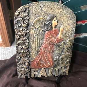 Faith pottery angel sculpture